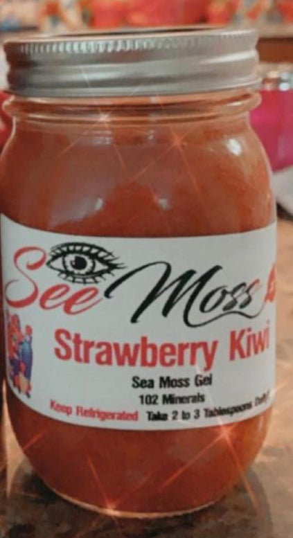 Strawberry Kiwi Sea  Moss Gel